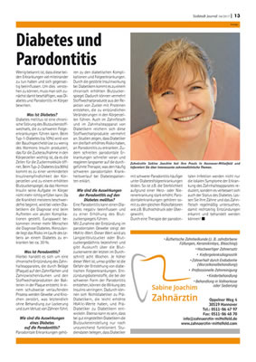 Diabetes und Parodontitis