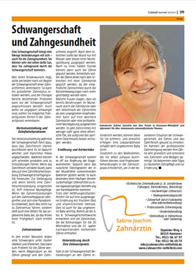 Schwangerschaft und Zahngesundheit