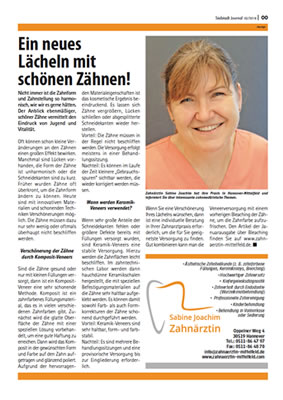 Ein neues Lächeln mit schönen Zähnen!